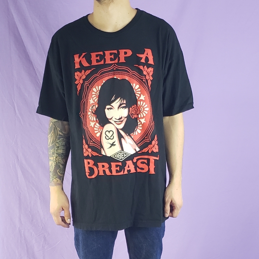 Obey Keep A Breast Tee